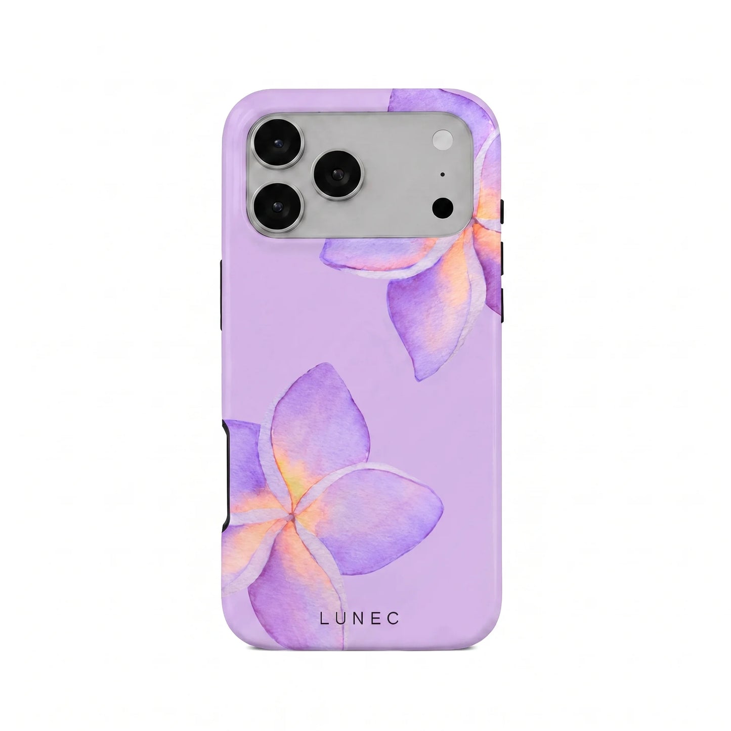Lavender Plumeria Floral iPhone Case