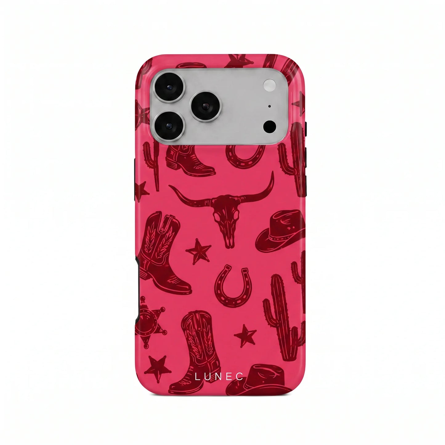 Pink Western Cowboy iPhone Case