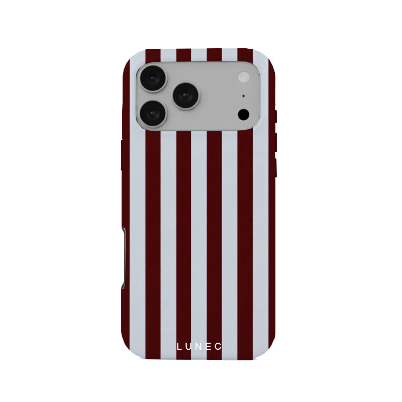 Crimson Stripe iPhone Case