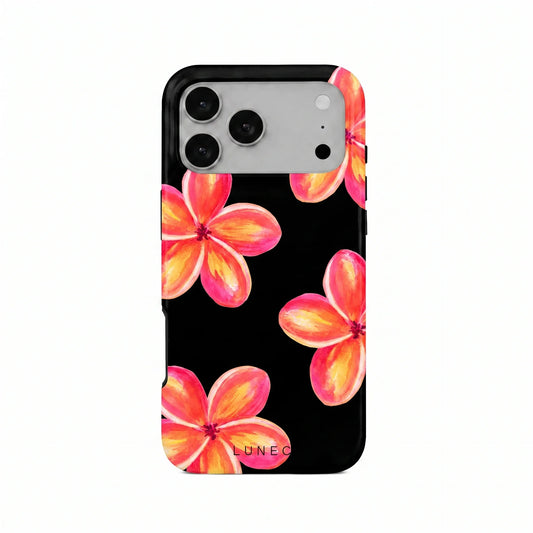 Sunset Plumeria Floral iPhone Case